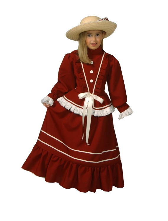 Girls Victorian Fancy Dress Costume (Age 7-8) Image